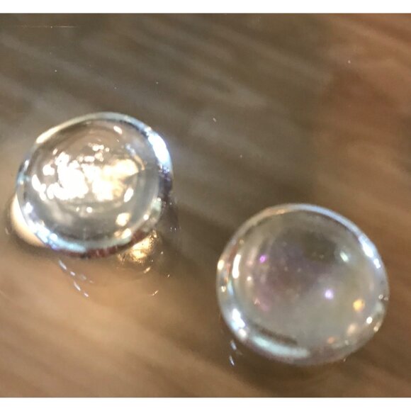 Clear Glass Dome Flat Cabochon Marbles .75" Diameter Set Of 50 - Picture 6 of 7